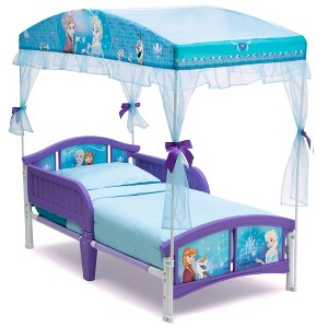 Disney Frozen Toddler Canopy Bed by Delta Children - 1 of 4