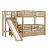ModernLuxe Twin over Twin Bunk Bed, Wood Bed Frame with Storage Staircase, Slide and 2 Drawers - 4 of 4