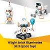 LEGO Creator 3 in 1 Space Robot Building Toy with 3 Options, Robot, Spaceship or Robot Dog 31164 - image 4 of 4