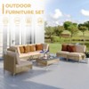 Decksplore  7-Piece Outdoor Sectional Sofa Set​​​​ Modern Patio Furniture with Weather-Resistant PE Rattan - 3 of 4