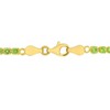 EVERLY JEWELRY | Yellow Plated Sterling Silver 4 3/5 CT TGW Peridot Bracelet With Chain, 7.25-inch - 4 of 4