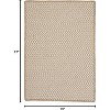 Colonial Mills Outdoor Houndstooth Tweed - Cuban Sand sample swatch Rug - 2 of 2