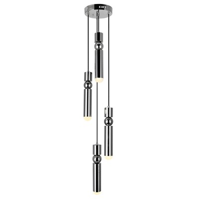 CWI Lighting Chime LED Pendant With Polished Nickel Finish