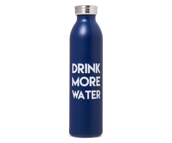 20oz Stainless Steel Insulated Retro Water Bottle - Blue Matte