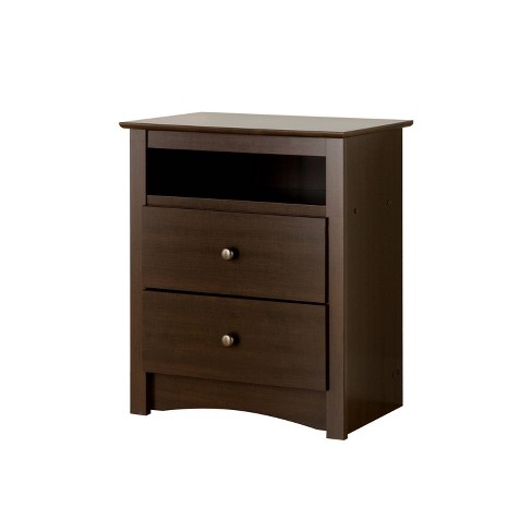 Espresso nightstand deals set of 2