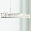 Possini Euro Design Sera Chrome Silver Linear Pendant Chandelier 33 1/2" Wide Modern Clear Crystal 5-Light Fixture for Dining Room Kitchen Island Home - 2 of 4