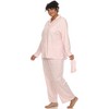 Whitemark Plus Size Three-Piece Pajama Set - 3 of 4