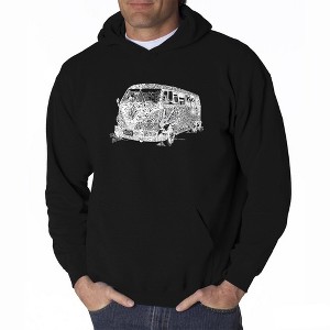 LA Pop Art Men's Word Art Hooded Sweatshirt - THE 70'S - 1 of 4