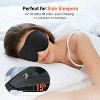 Sleep Mask for Side Sleeper, Eye Mask for Sleeping Light Blocking, 3D Contoured Cup Sleeping Mask - 2 of 4