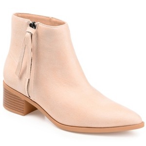 Journee Collection Women's Sadiya Inside Zip Stacked Heel Booties - 1 of 4