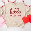 Simply Sage Market Women's Graphic Sweatshirt Hello Valentine Cursive - 3 of 3