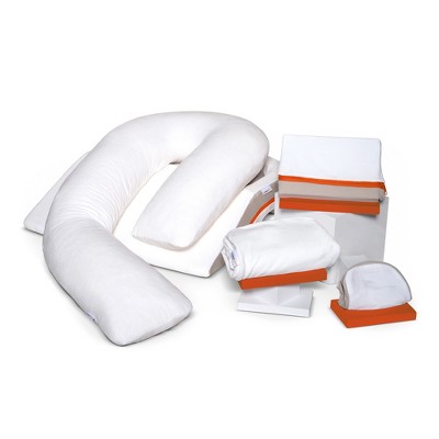 MedCline Reflux Relief System, Bundle - Bed Wedge Pillow for Acid Reflux Relief, Full Body Pillow + Extra Cases