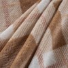 Videri Home 50"x60" Throw Blanket Taupe Holiday Plaid - 3 of 3