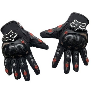 MaseiKar Motorcycle Gloves, Summer Motorcycle Riding Gloves with Hard Knuckle, Full Finger Tactical Gloves for Men Women - M Size - 1 of 4