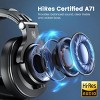 OneOdio A71 Hi-Res Studio Recording Headphones - Wired Over Ear Headphones, with Stereo Sound, 3.5/6.35MM Jack for PC Computer DJ Guitar Black - 2 of 4
