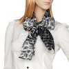 Slickblue Chic Black Giraffe Print Silk Scarf – Soft, Lightweight Shawl for Women, Perfect Fashion Accessory - 3 of 4