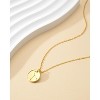 Molenia Zodiac Necklace for Women, 14K Gold Plated 925 Sterling Silver Coin CZ Pendant Dainty Constellation Horoscope Jewelry Gifts for Women - 3 of 4