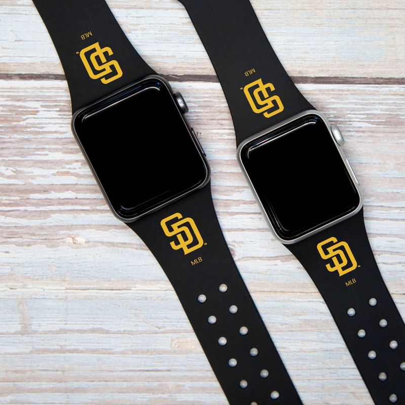 MLB San Diego Padres Apple Watch Compatible Silicone Band - Black
, 3 of 4