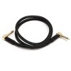Monoprice Pro Audio Cable - 3 Feet - Black | 1/4 Inch (TS) Right Angle Male to Right Angle Male 16AWG Audio Cable Cord (Gold Plated) - Premier Series - 2 of 2