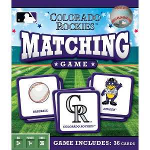 MasterPieces Officially Licensed MLB Colorado Rockies Matching Game for Kids and Families - 1 of 4