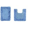 Shaggy Border Collection 2-Piece Bath Rug Set 100% Cotton Tufted Weave Ruffle Border Pattern Bathroom Rug for Machine Washable Bathmat - 2 of 4