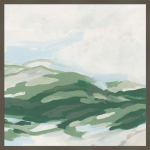 Amanti Art Emerald Foothills II by June Erica Vess Wood Framed Wall Art Print - 1 of 4