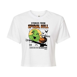 Women's - Disney - The Nightmare Before Christmas Cropped Graphic T-Shirt - 1 of 4