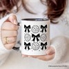 Coquette Volleyball Bows Mug, Cute Athletic Sports Game Day Gift | OrnamentallyYou - 3 of 4