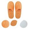 Unique Bargains Striped Coral Fleece Disposable Slippers 1 Pair - 3 of 4