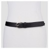 Women's Fashion Skinny Leather Jean Belt with Polished Buckle - A New Day™ - image 2 of 2