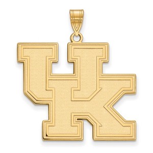 Black Bow Jewelry 10k Yellow Gold Kentucky Wildcats NCAA Extra Large Pendant - 1 of 3