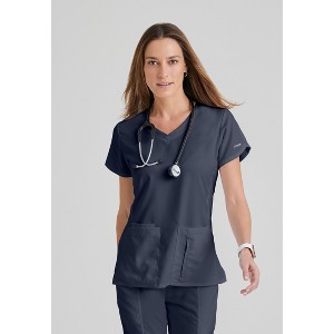 Grey's Anatomy by Barco Classic Women's Cora 4-Pocket Scrub Top - 1 of 4