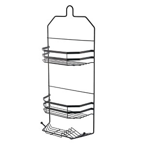 Cameo Hanging Shower Caddy, No Blocking to Shower Head, Rustproof, Shower Organizer with Hooks & Soap Holder - 1 of 4