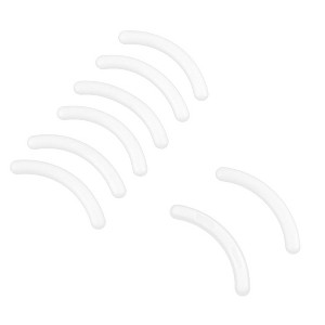 Unique Bargains 8 Pcs Replacement Eyelash Curler Rubber Makeup Tool Pad White - 1 of 3