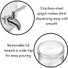 BirdRock Home 1.5 Gallon Hammered Glass Beverage Dispenser with Lid - 4 of 4
