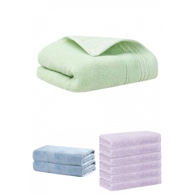 REGALWOVEN Striped Soft Absorbent Bathroom Cotton Towel Set 3 Pcs