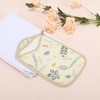 Unique Bargains Double Side Artistic Style Shower Gloves 9.29"×5.55" Blue 1 Pc - 2 of 3