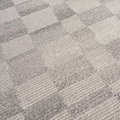 Irregular Checkerboard Tufted Rug Cream - Threshold™ Designed With ...