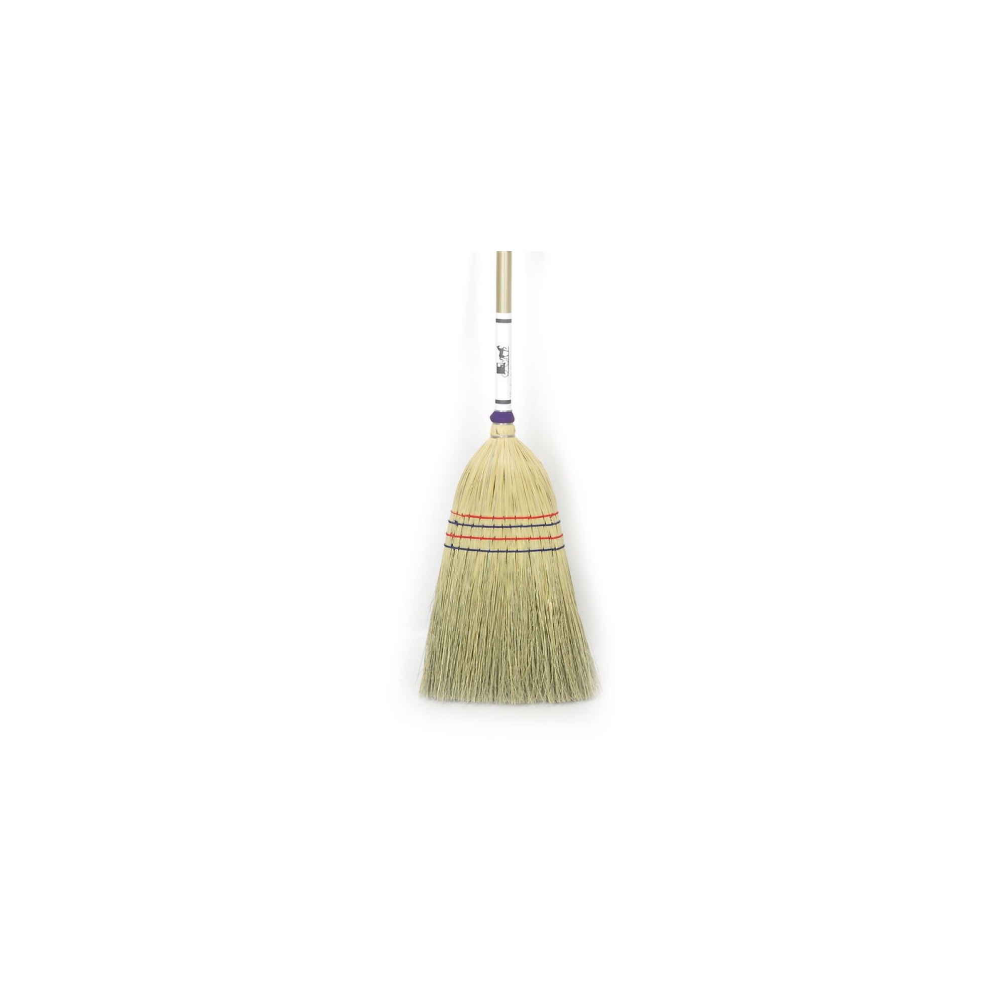 Stoltzfus Brooms & Carpets Amish-Made House Broom - Authentic Corn Straw Broom with Hardwood Handle, Natural, 55 inches