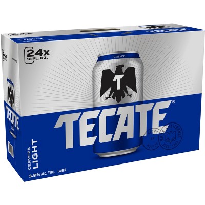 Tecate Light Beer - 24pack/12  fl oz Cans