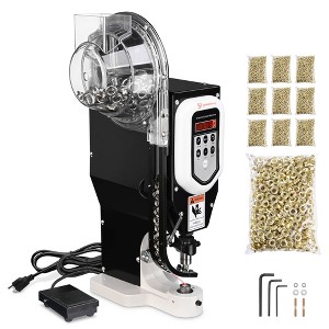 Yescom Grommet Tool Kit with 10000 pcs 3/8" Brass Eyelets Auto-feeding Leather Hole Punch Set - 1 of 3