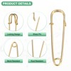 Unique Bargains Durable Sewing Upholstery Spring Lock Blanket Bulk Large Safety Pins 30 Pcs - 2 of 4
