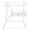 NicBex Twin XL over Full XL Bunk Bed Metal Frame Triple Bed Frame with Guardrails, Long and Short Ladders, No Box Spring Required, Space Saving - 4 of 4