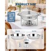 Garvee Chafing Dishes for Buffet Set, 5 QT Round Buffet Servers and Food Warmer Set with Lid, Stainless Steel Chafers for Catering Parties - 4 of 4