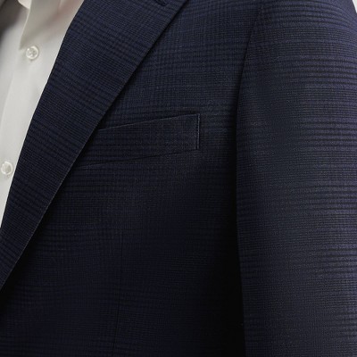 Мужские куртки Haggar H26 Men's Slim Fit Sport Coat - Gray 40 — фото 3