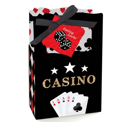 Big Dot of Happiness Las Vegas - Casino Party Favor Boxes - Set of 12