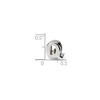 Black Bow Jewelry Sterling Silver Letter Q Polished Bead Charm, 10mm - 2 of 3