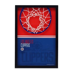 NBA Los Angeles Clippers Print-On Glass Wall Sign - 1 of 4