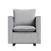 LIVAREEmlen Decorative Chair,Comfortable Gray Single Sofa Chair,Modern Comfortable Sofa Chair In Bedroom/Corner/Reading Room - 4 of 4