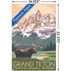 Trends International Lantern Press - Grand Teton Moose & Mountains Unframed Wall Poster Prints - 3 of 4